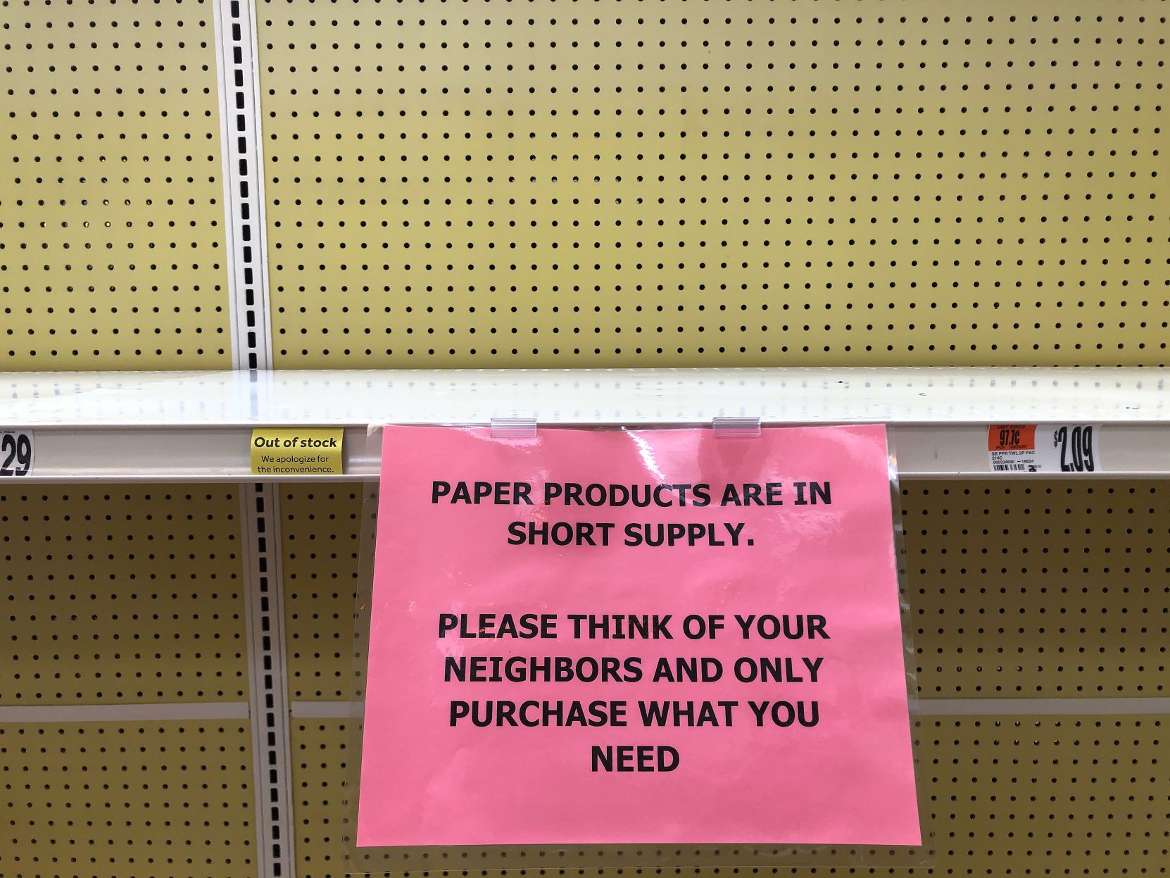 Many grocers limit purchases as panic buying continues